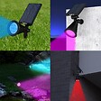 LUMI JARDIN - 2 Spots solaires projecteurs SPIKY Multicolore 100LM - vignette