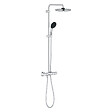 GROHE - Grohe Vitalio Start System 250 Colonne de douche avec mitigeur thermostatique + Douche de tête + Douchette 2 jets, chrome (G26677001) - vignette