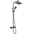 HANSGROHE - Hansgrohe Vernis Shape Colonne de douche 230 1jet EcoSmart 9l/min avec mitigeur thermostatique, Noir mat (26097670-SP) - vignette