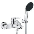 GROHE - Start Set de douche mitigeur monocommande Bain/Douche + Douchette à main 1 jet + Support mural, chrome (G25283002) - vignette