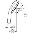GROHE - Douchette à main Tempesta Cosmopolitan Ø 100 2 jets - débit limité à 5 l/min - vignette