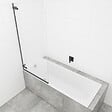 SWISS AQUA TECHNOLOGIES - Pare-Baignoire SAT TGD NEW 150x80 cm noir (SATTGVZO150CT) - vignette