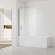SWISS AQUA TECHNOLOGIES - 150x105 cm SK Pare-baignoire en verre 2 volets pliants, orientation gauche et droite, chrome (SATVZSKNEW105) - vignette
