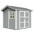 TIMBELA - Abri de Jardin Qualité Premium 5,9 m² - H252x250x294 cm - Construction de Panneaux LP Smartside - Timbela M913A-CAVERN STEEL - vignette