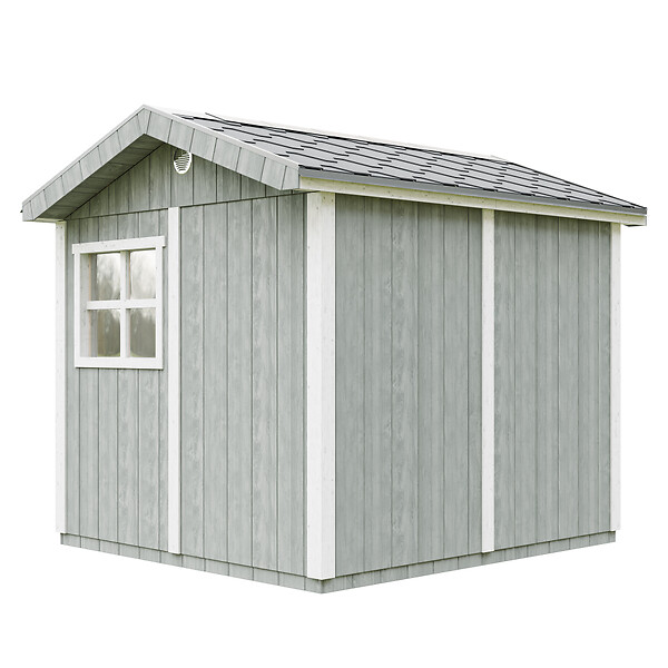 TIMBELA - Abri de Jardin Qualité Premium 5,9 m² - H252x250x294 cm - Construction de Panneaux LP Smartside - Timbela M913A-CAVERN STEEL - large