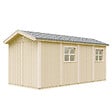 TIMBELA - Abri de Jardin Qualité Premium 8.52 + 2.95 m² - H252x250x530 cm - Construction de Panneaux LP Smartside - Timbela M915C - vignette