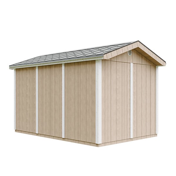 TIMBELA - Abri de Jardin Qualité Premium 8,68 m² - H252x250x412 cm - Construction de Panneaux LP Smartside - Timbela M914A-TERRA BROWN - large