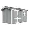 TIMBELA - Abri de Jardin Qualité Premium 8,68 m² - H252x250x412 cm - Construction de Panneaux LP Smartside - Timbela M914A-CAVERN STEEL - vignette