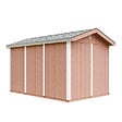 TIMBELA - Abri de Jardin Qualité Premium 8,68 m² - H252x250x412 cm - Construction de Panneaux LP Smartside - Timbela M914A-REDWOOD RED - vignette