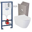 GROHE - Pack WC Bâti-support + WC sans bride Bello + Abattant softclose + Set d'habillage (RapidSL-Bello-1-sabo) - vignette