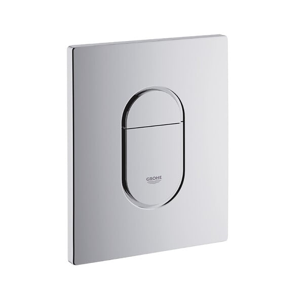GROHE - Pack WC Bâti-support Rapid SL + WC suspendu Cersanit S-line Pro + Abattant + Plaque chrome (ARENASLPRO) - large