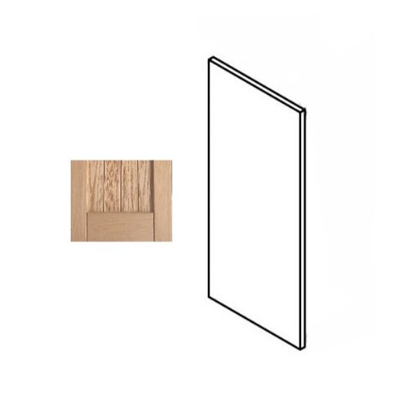 GD MENUISERIES - Porte de cuisine Nature Brut H70xL40 cm 1porte - large
