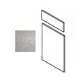 GD MENUISERIES - Porte de cuisine Har Platine H70xL40 cm 1 porte, 1 tiroir Vendu separement kit tiroir - vignette