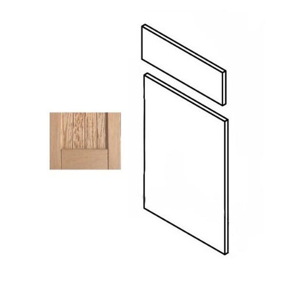 GD MENUISERIES - Porte de cuisine Nature Brut H70xL40 cm 1 porte, 1 tiroir Vendu separement kit tiroir - large