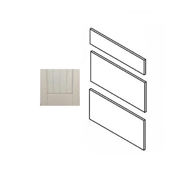 GD MENUISERIES - Porte de cuisine Nature Blanche H70xL80 cm 3 tiroirs Vendu separement kit tiroir - large