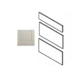 GD MENUISERIES - Porte de cuisine Nature Blanche H70xL80 cm 3 tiroirs Vendu separement kit tiroir - vignette
