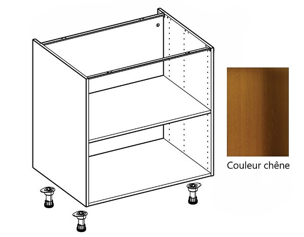 GD MENUISERIES - Caisson cuisine bas chene H 700 x L 600 x P 560 (3 Tiroirs) - large