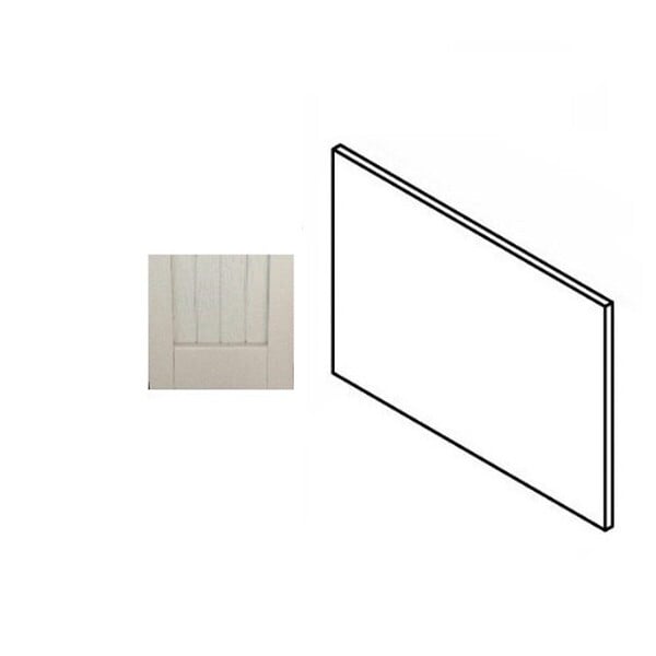 GD MENUISERIES - Porte de cuisine Nature Blanche hotte H42xL60 cm - large