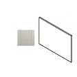 GD MENUISERIES - Porte de cuisine Nature Blanche hotte H42xL60 cm - vignette
