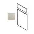GD MENUISERIES - Porte de cuisine Nature Blanche H70xL60 cm 1 porte, 1 tiroir Vendu separement kit tiroir - vignette