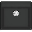 FRANKE - Franke Maris MRG 110-52 Evier sous plan/à fleur 55x50cm, avec bonde et siphon gain de place, en Fragranit+, Noir mat - vignette
