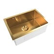 SWISS AQUA TECHNOLOGIES - Aurum Evier en acier inoxydable, 55x45x21 cm, or (SATSINK5545BGU) - vignette