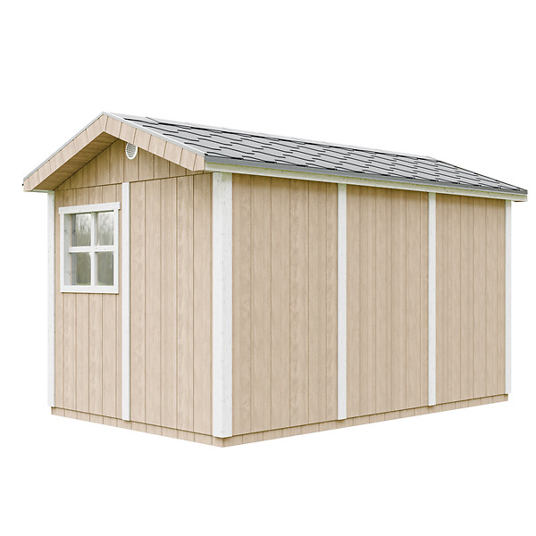 TIMBELA - Abri de Jardin Qualité Premium 8,68 m² - H252x250x412 cm - Construction de Panneaux LP Smartside - Timbela M914-TERRA BROWN - large