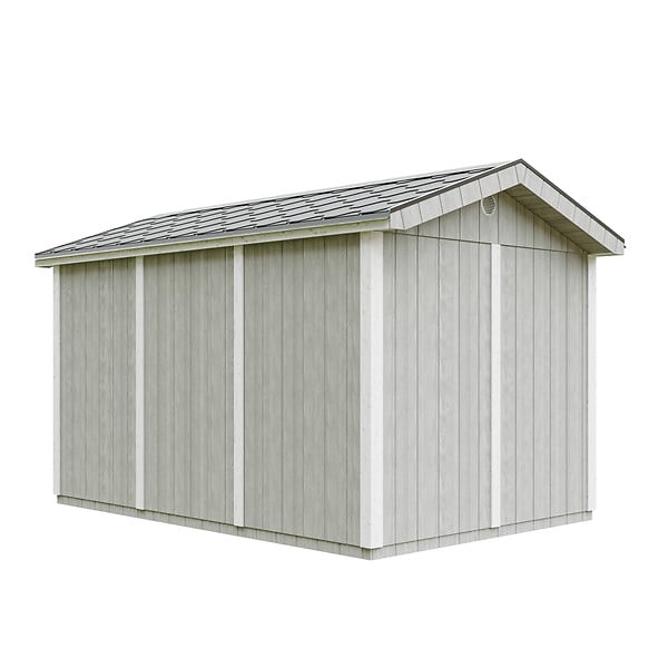TIMBELA - Abri de Jardin Qualité Premium 8,68 m² - H252x250x412 cm - Construction de Panneaux LP Smartside - Timbela M914A-TUNDRA GREY - large