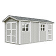 TIMBELA - Abri de Jardin Qualité Premium 11,47 m² - H252x250x530 cm - Construction de Panneaux LP Smartside - Timbela M915C-TUNDRA GREY - vignette