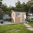 TIMBELA - Abri de Jardin Qualité Premium 5,9 m² - H252x250x294 cm - Construction de Panneaux LP Smartside - Timbela M913 - vignette