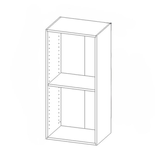 GD MENUISERIES - Caisson cuisine haut blanc H 700 x L 400 x P 330 - large