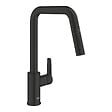 GROHE - Start mitigeur monocommande évier avec douchette 2 jets, noir mat (G306312430) - vignette