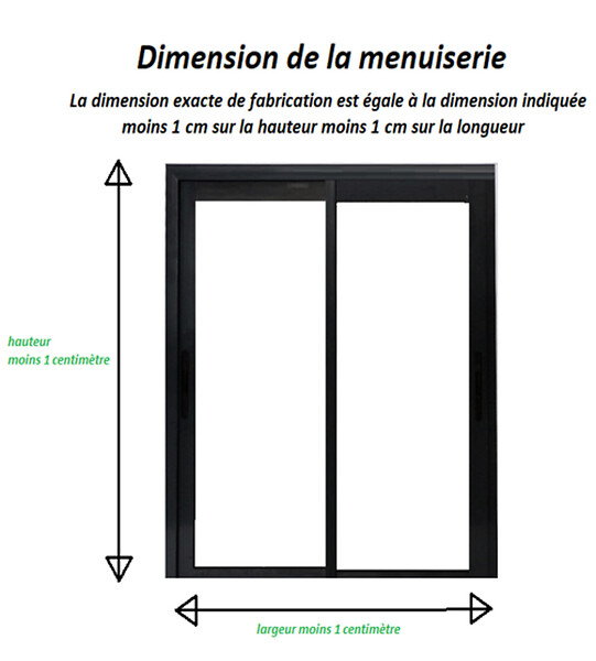GD MENUISERIES - Fenetre Coulissante Aluminium H105 x L100 cm Gris Gris Anthr 2 vantaux - large
