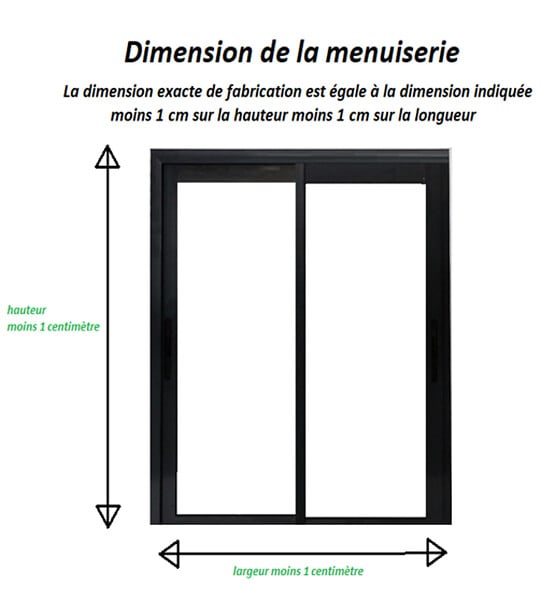 GD MENUISERIES - Fenetre Coulissante Aluminium H115 x L120 cm Gris Gris Anthr 2 vantaux - large