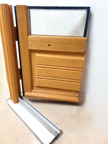 GD MENUISERIES - Porte Fenetre Bois 2 Vantaux H205 x L100 cm Côte Tableau - large