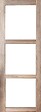 GD MENUISERIES - Porte Coulissante bois Frake Vitrage transparent H204 x L83 cm, railroulette - vignette