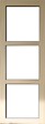 GD MENUISERIES - Porte Coulissante bois Ayous Vitrage transparent H204 x L73 cm, Rail alu bandeau blanc - vignette