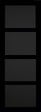 GD MENUISERIES - Porte Coulissante Telia noir 4 panneaux H204 x L83 cm - vignette