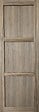 GD MENUISERIES - Porte Coulissante bois Frake 3 Panneaux H204 x L73 cm, rail bandeau blanc - vignette