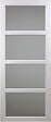 GD MENUISERIES - Porte Coulissante Tana blanc Vitrée H204 x L63 cm - vignette