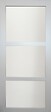 GD MENUISERIES - Porte Coulissante Greyria Gris Clair Vitrée H204 x L93 cm, Rail roulettes - vignette