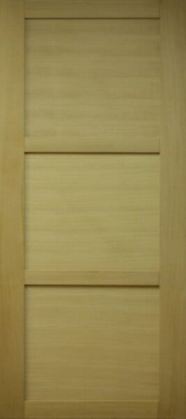 GD MENUISERIES - Porte Coulissante bois Ayous 3 Panneaux H204 x L73 cm, Rail Alu - large