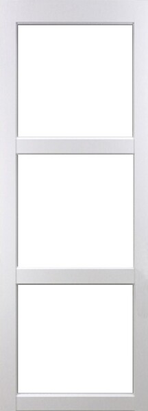 GD MENUISERIES - Porte Coulissante Kenya blanc Vitrée H204 x L93 cm - large