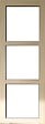 GD MENUISERIES - Porte Coulissante bois Ayous Vitrage transparent H204 x L73 cm, Rail alu bandeau noir - vignette