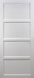 GD MENUISERIES - Porte Coulissante Tamera blanc 4 panneaux H204 x L83 cm, Rail roulettes - vignette