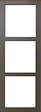 GD MENUISERIES - Porte Coulissante Gris Taupe RAL 7006 Vitrage transparent H204 x L83 cm, Rail roulette - vignette