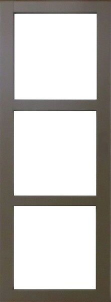 GD MENUISERIES - Porte Coulissante Gris Taupe RAL 7006 Vitrage transparent H204 x L83 cm, rail alu - large