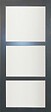 GD MENUISERIES - Porte Coulissante Blakeria Gris Anthr Vitrée H204 x L73 cm, Rail Alu - vignette