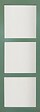 GD MENUISERIES - Porte Coulissante Vert Sauge RAL 6021 Vitrée H204 x L83 cm, rail alu - vignette