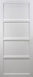 GD MENUISERIES - Porte Coulissante Tamera blanc 4 panneaux H204 x L63 cm, Rail Alu bandeau blanc - vignette